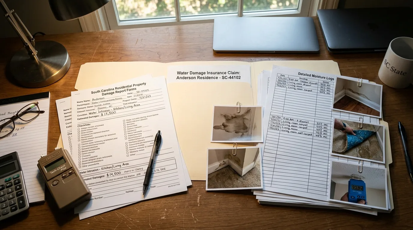 How to File a Water Damage Insurance Claim in South Carolina